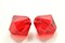100pcs Authentic Preciosa 4mm (0.16 Inch) Small Faceted Bicone Crystal Loose Beads Light Siam Red Compatible with Swarovski 5301/5328 for DIY Jewelry Making Pre-B406